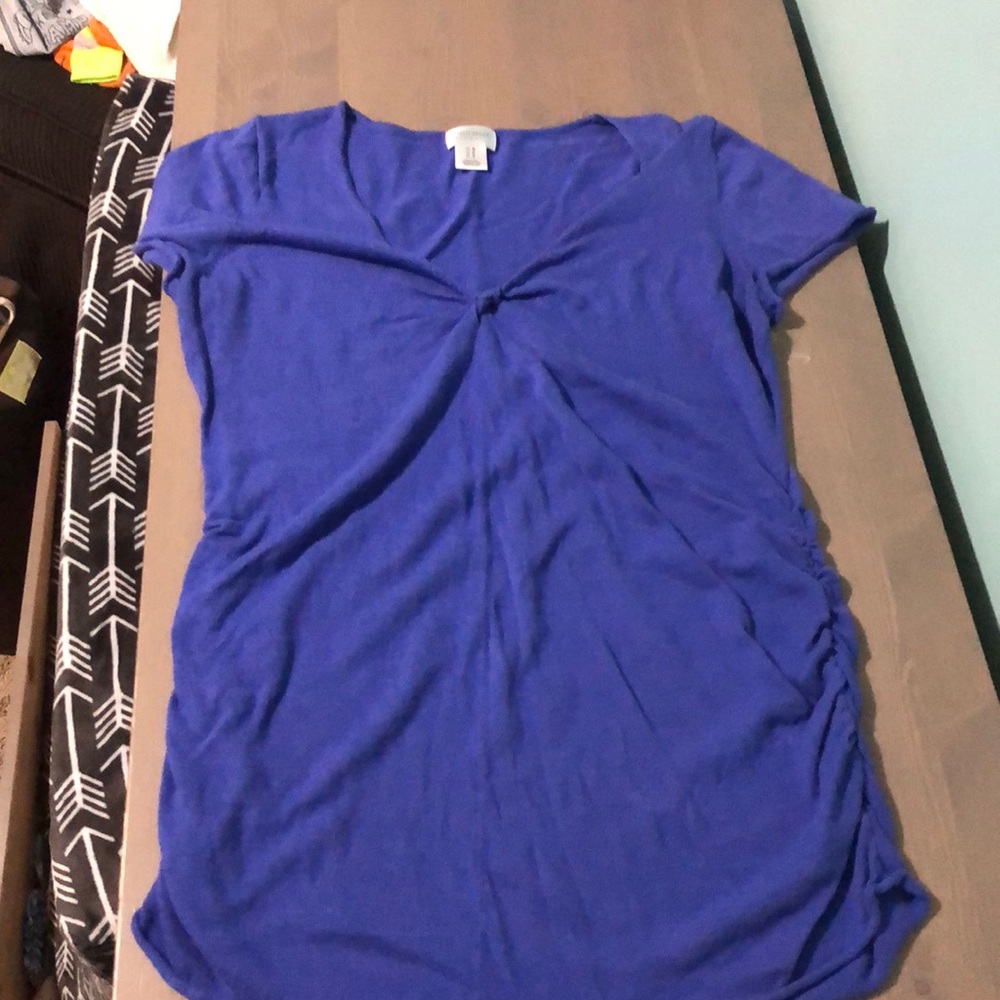 Motherhood maternity ruched shirt
